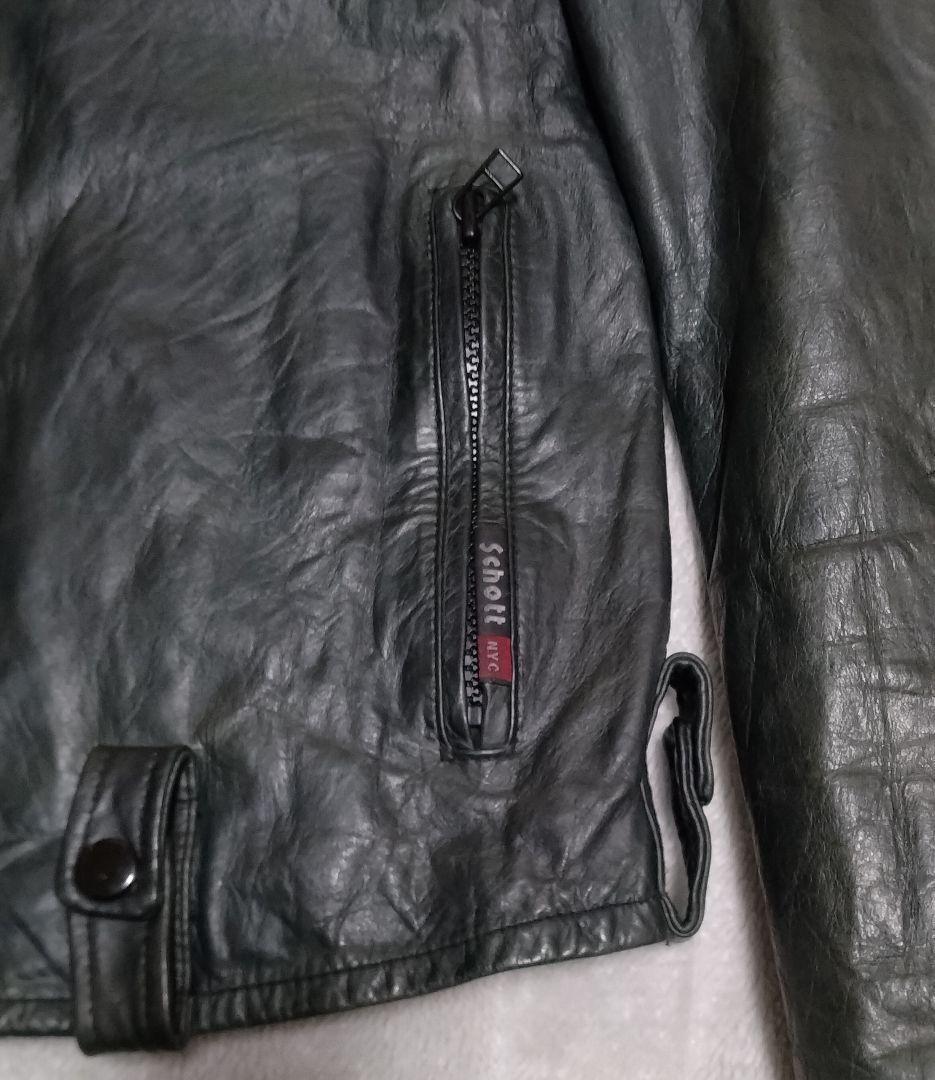 【馬革】schott classic パデッド シングルライダース（S）