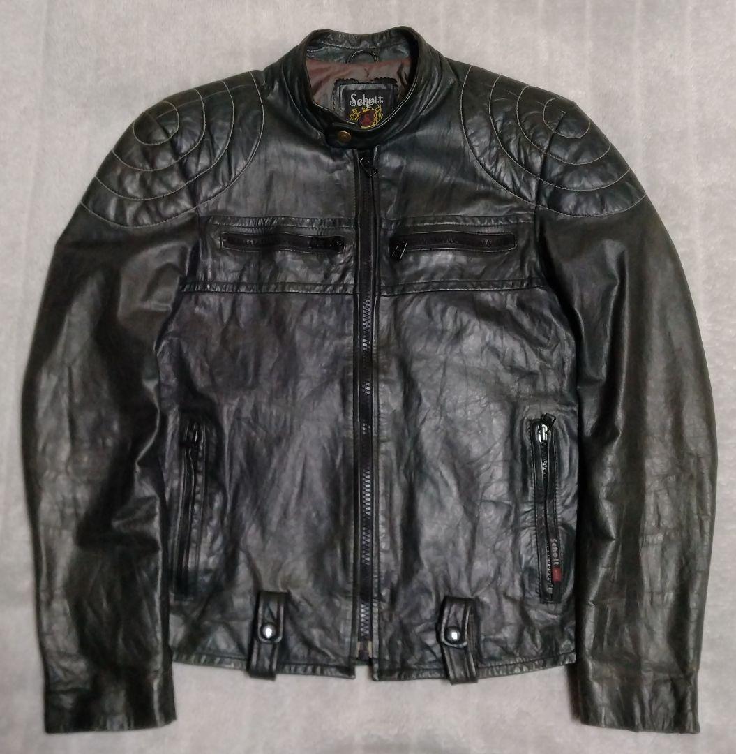 【馬革】schott classic パデッド シングルライダース（S）