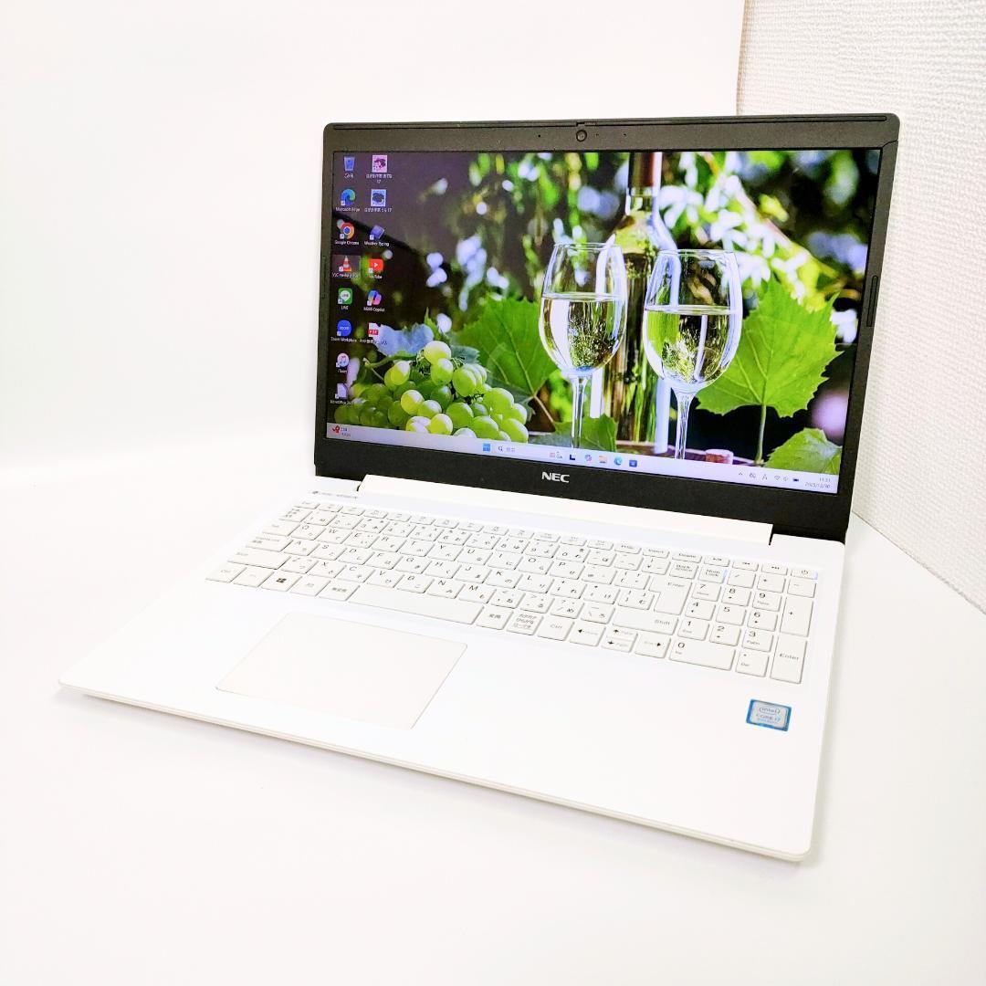 Windwos11✨️NEC/第8世代i7/SSD/カメラ付き白ノートパソコン