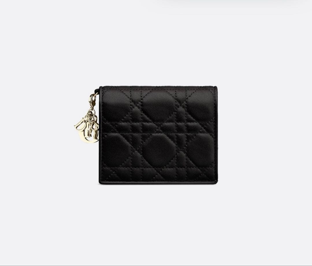 Dior Lady Dior Gardenia 二つ折り財布