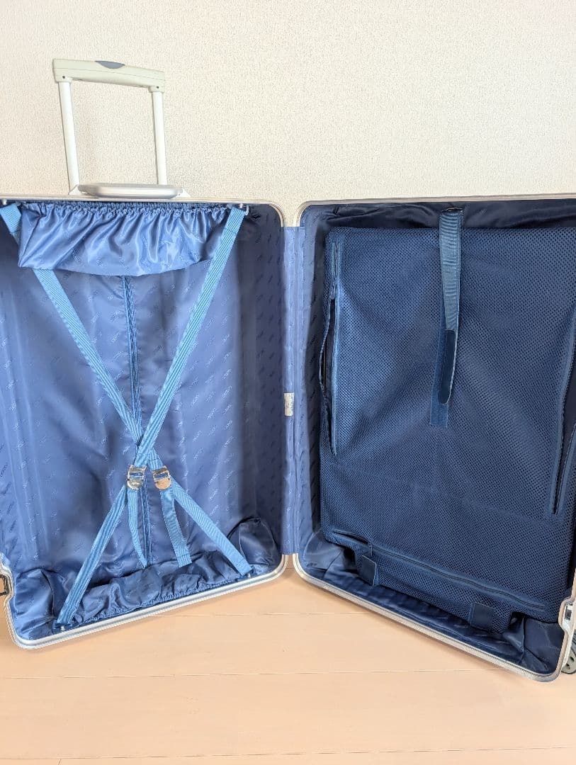 【良品】RIMOWA TOPAS シリーズ 104L 青ロゴ ホイール新品 4輪