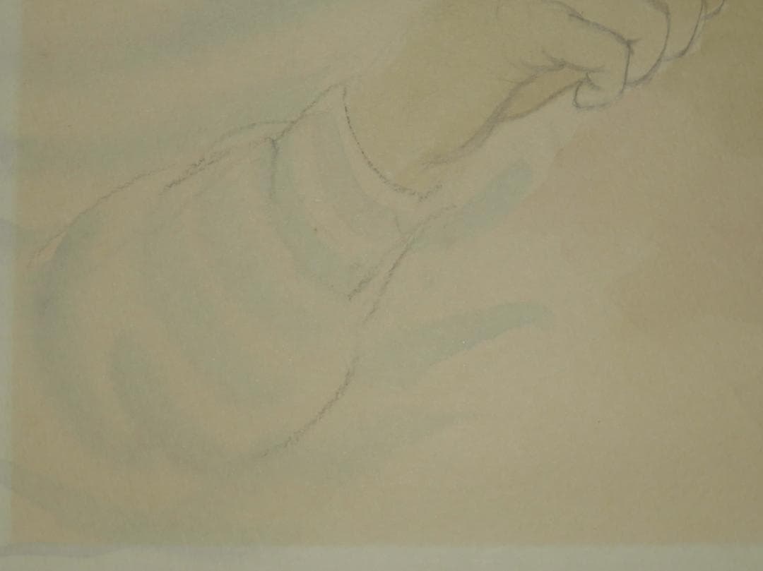 ◆ おおた慶文　「おかあさん」（仮題）  肉筆原画　水彩画 ◆