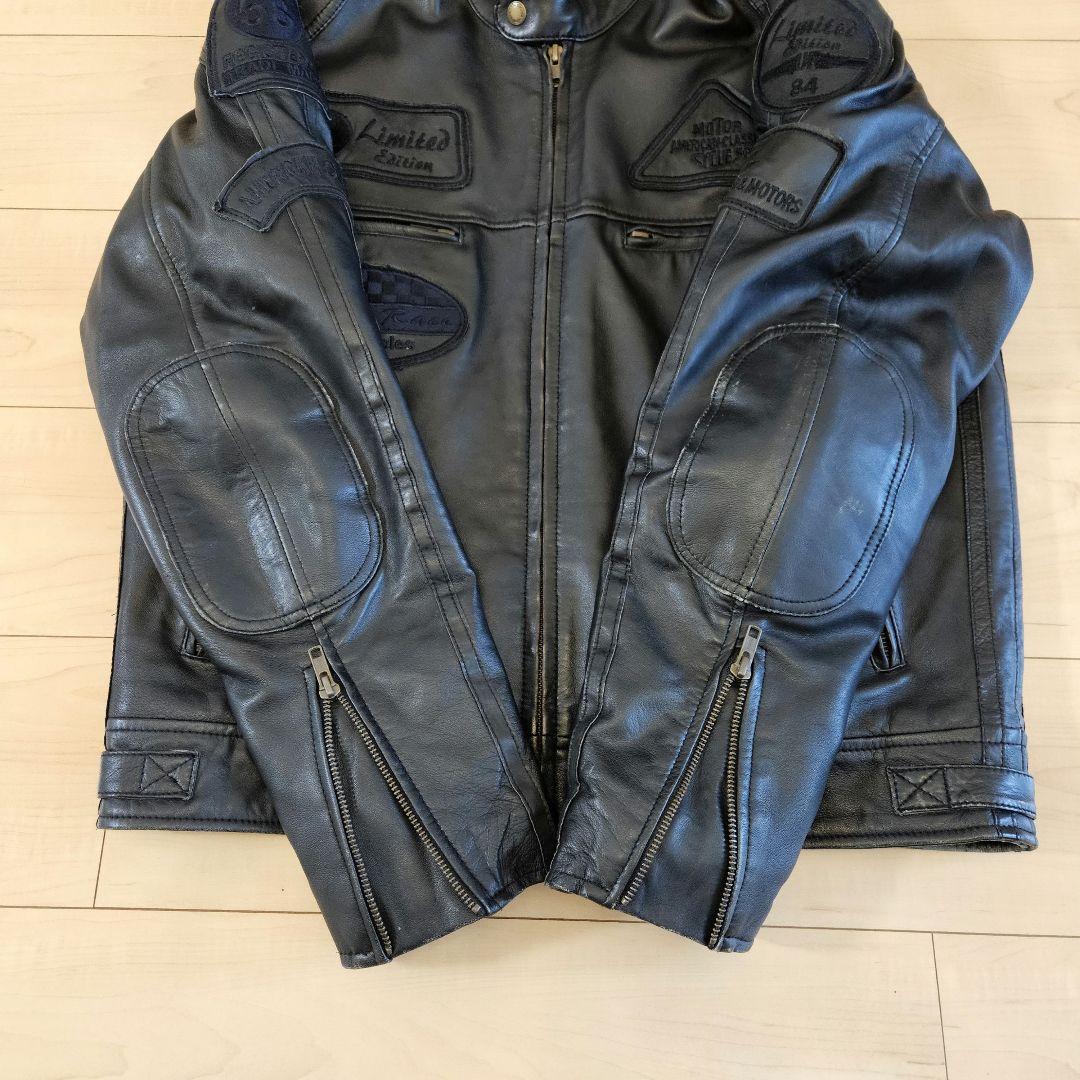 DEGNER デグナー シープレザージャケット ブラック サイズL