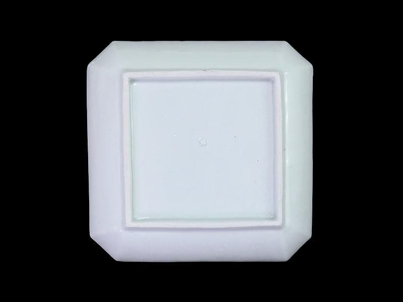 古伊万里　染錦　牡丹の図　角皿　５枚　131AS-CWz