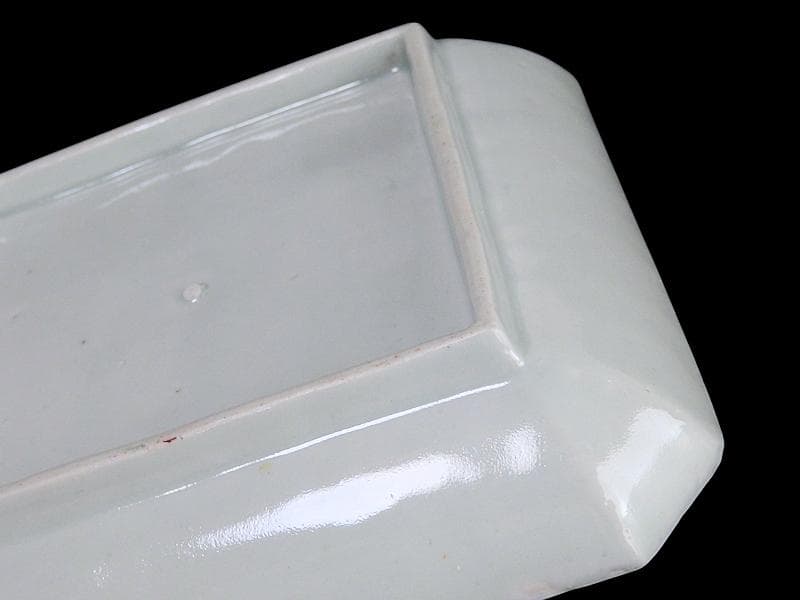 古伊万里　染錦　牡丹の図　角皿　５枚　131AS-CWz