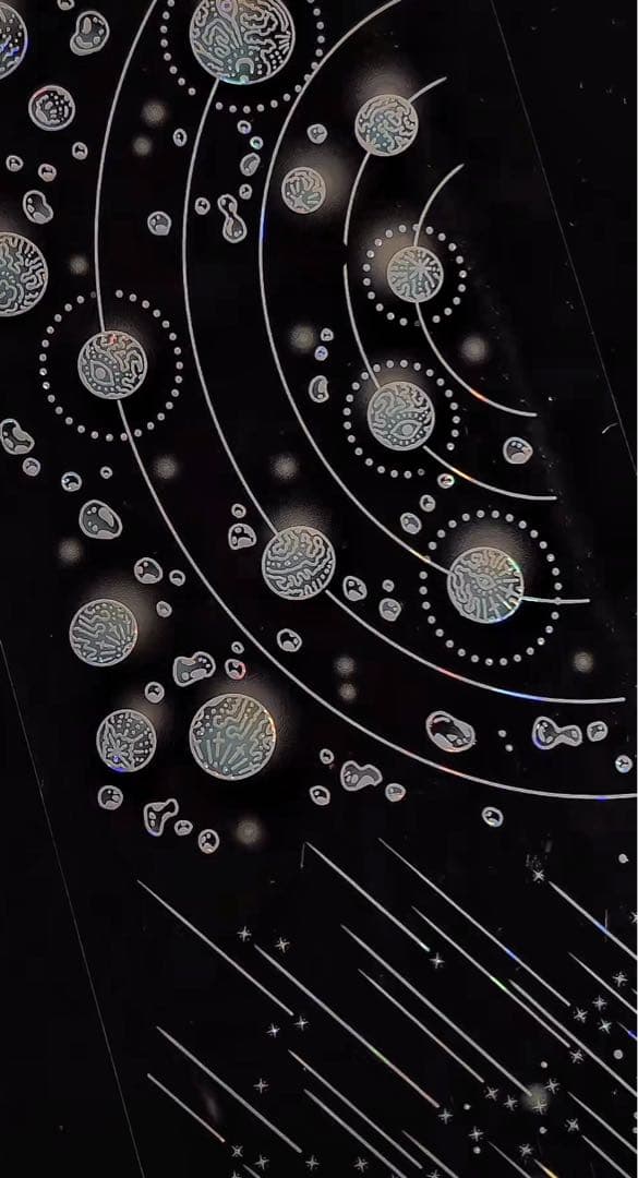 【9063】海外　マステ　3/5/巻　貝殻光マスキングテープ　雨　水滴　さざなみ