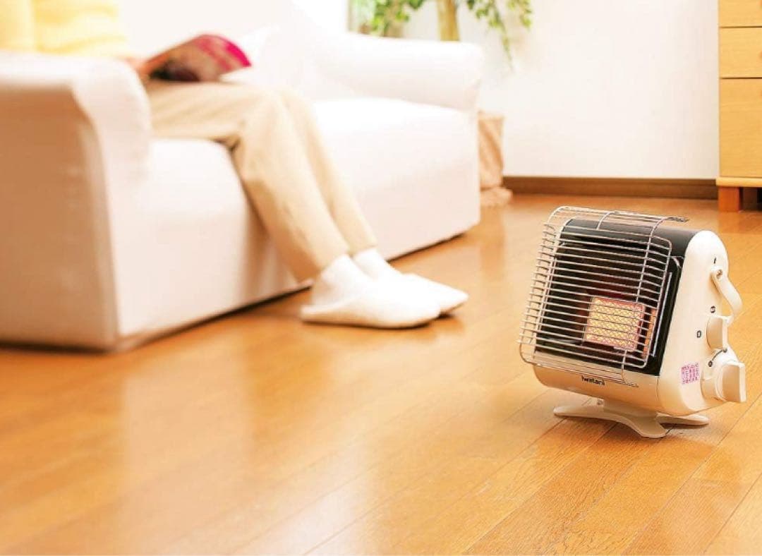 IwatanI スタンド式ストーブ 高温注意 ガード付き