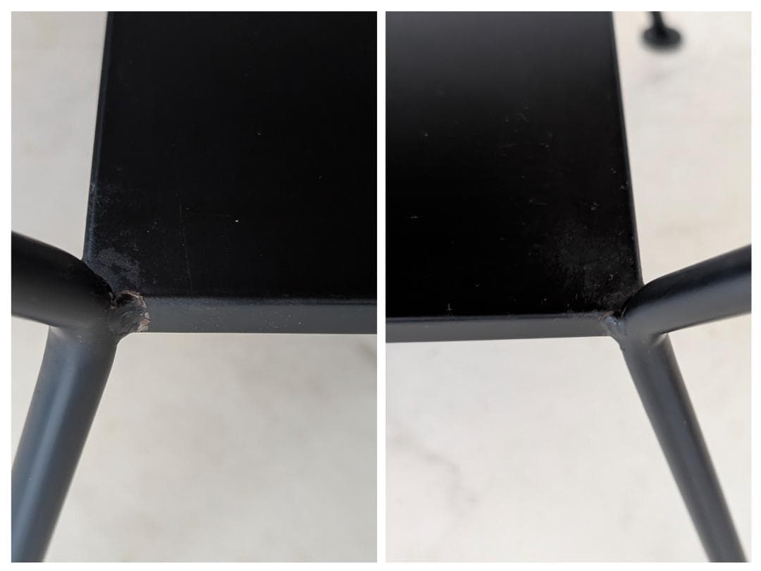 アイアンフレーム タイル テーブル 白 90s ビンテージ ミッドセンチュリー