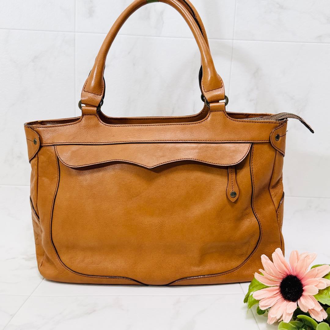 チーコ　ダコタDakota トートバッグ　レザー　革　ハンドバッグ　茶