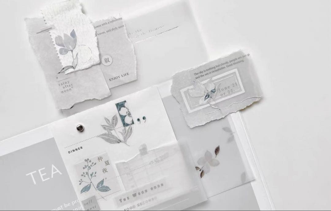 ⭐️SALE⭐️ 雀斑茶《蝉时雨》海外マスキングテープ　マステ 【1338】