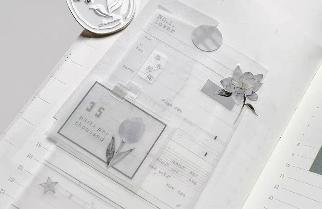 ⭐️SALE⭐️ 雀斑茶《蝉时雨》海外マスキングテープ　マステ 【1338】