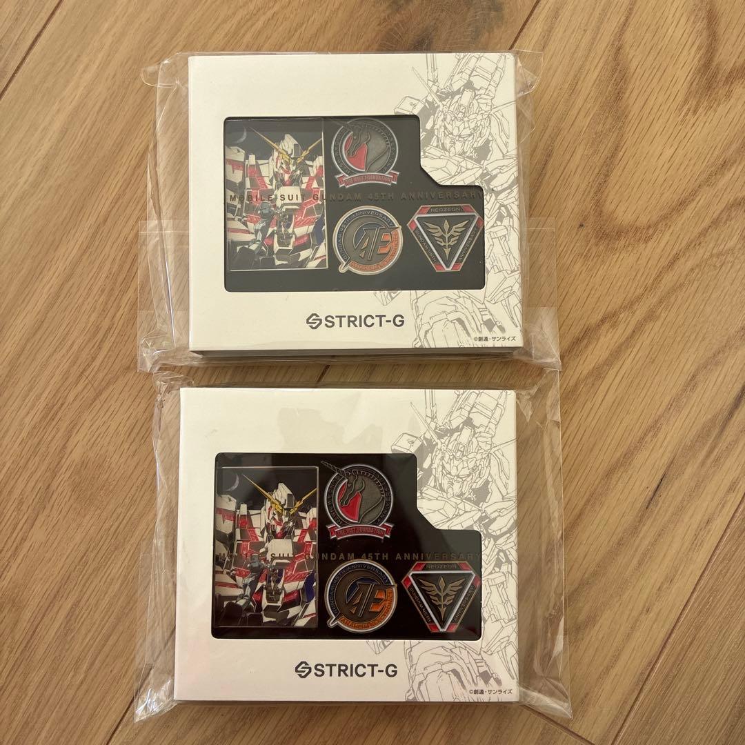 STRICT-G『機動戦士ガンダムUC』ガンダムシリーズ45周年記念ピンズセット