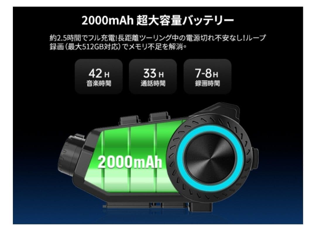 カメラ付きインカム FreedConn R3Pro