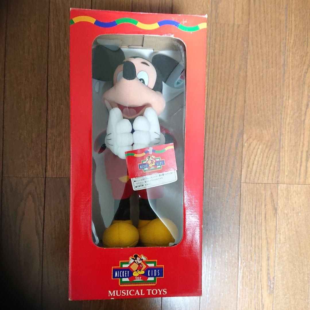 希少90s当時物ビィンテージ　ダンシングドールミッキー　青リボン上下赤い服