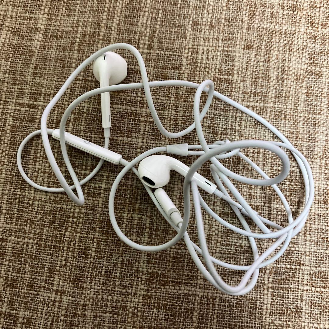 ホワイト 有線イヤホン インイヤー型