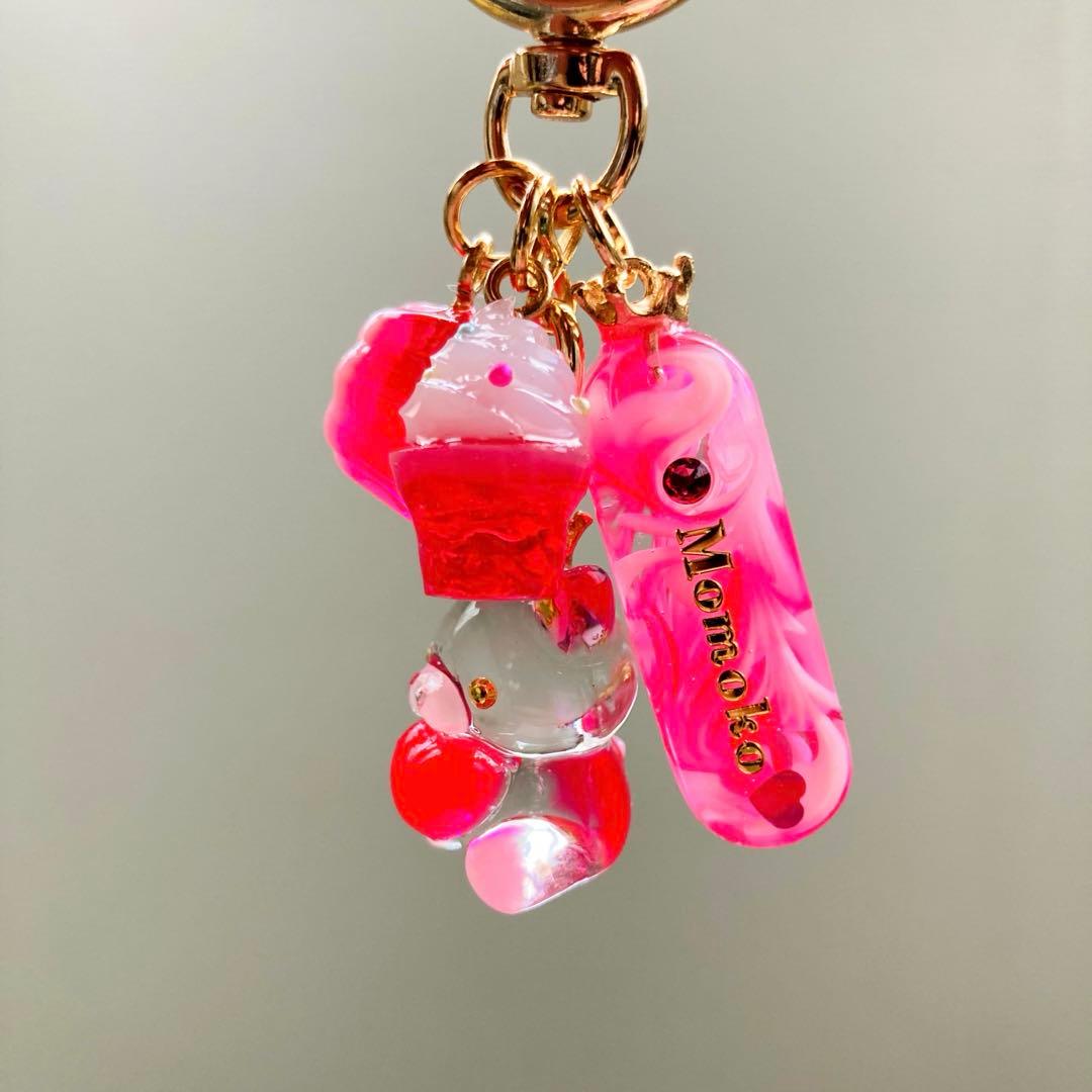 メロちゃんページ　名入れチャーム　レジンキーホルダー 5点