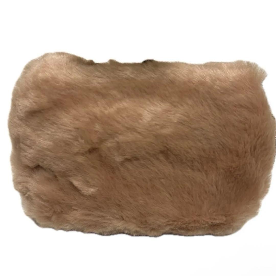 新品未使用品FURLA フルラ メトロポリス ファー ショルダーバッグ ベージュ