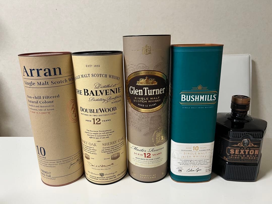 シングルモルトウイスキー5本セット