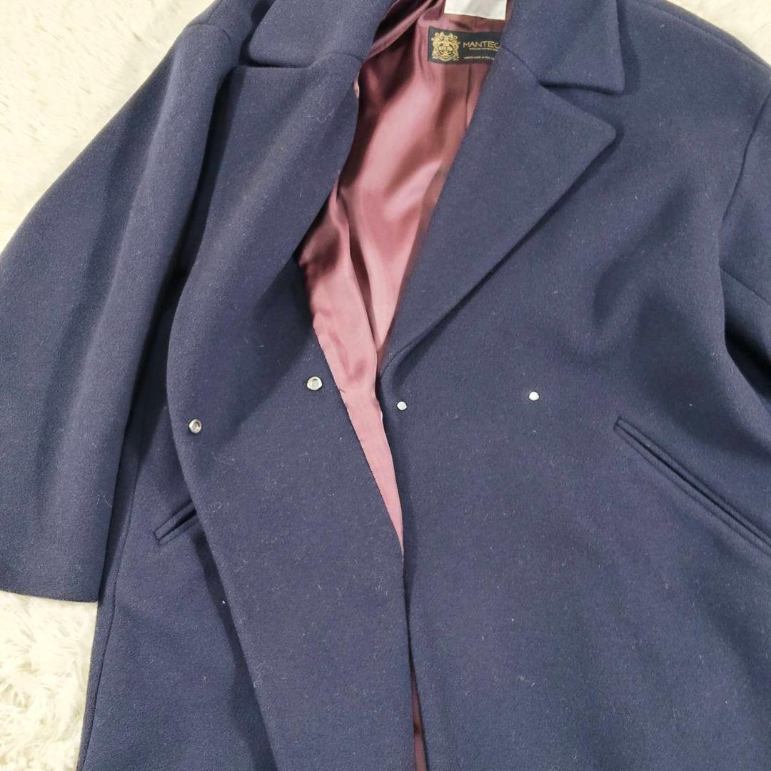 イエナ マンテコ オーバーサイズ チェスターコート ネイビー 極美品