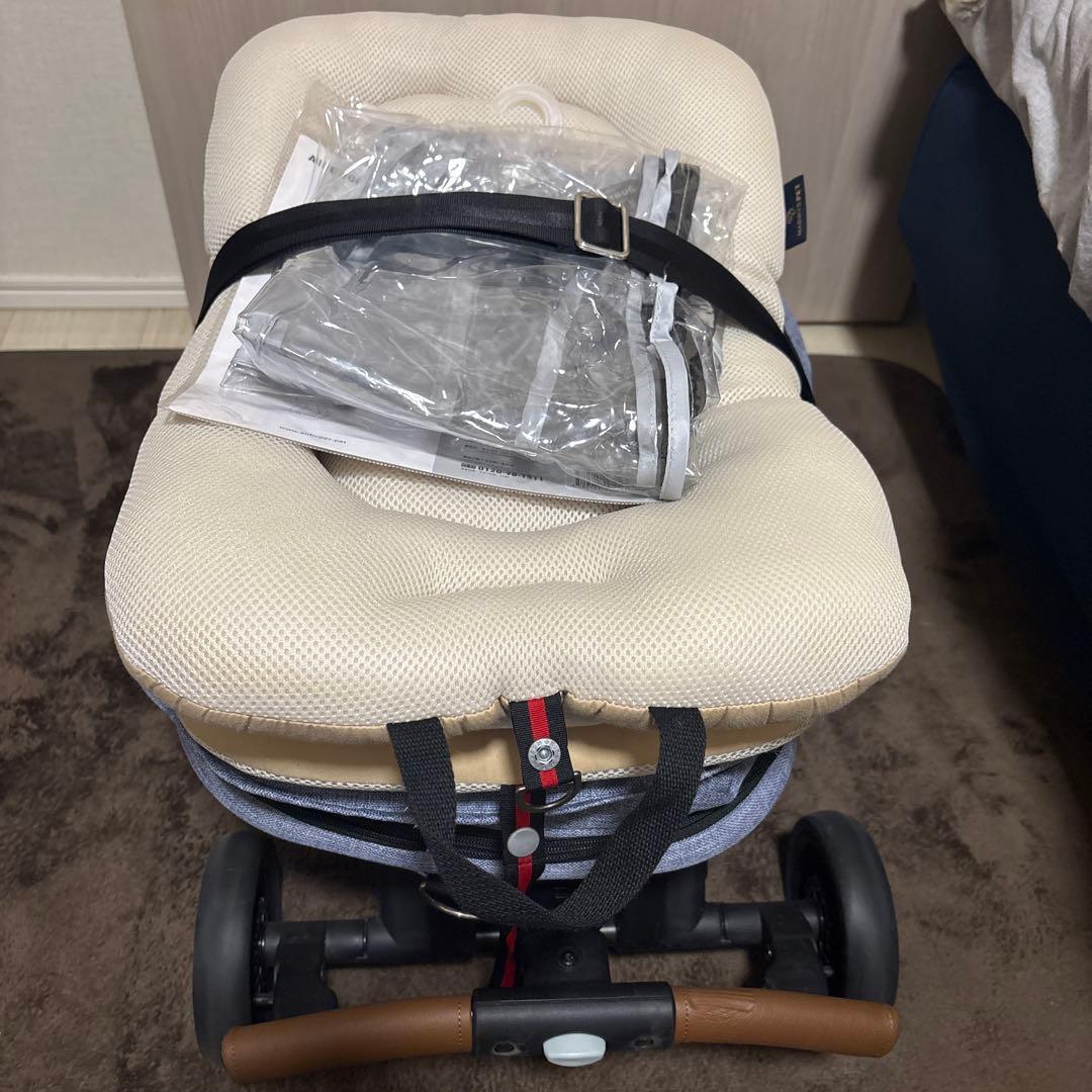 Fitt series wiz ペットカート デニムブルーハリースペット付き