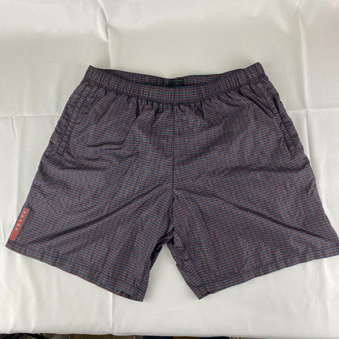 【美品】PRADA スイムウェア 水着 メンズ チェック柄