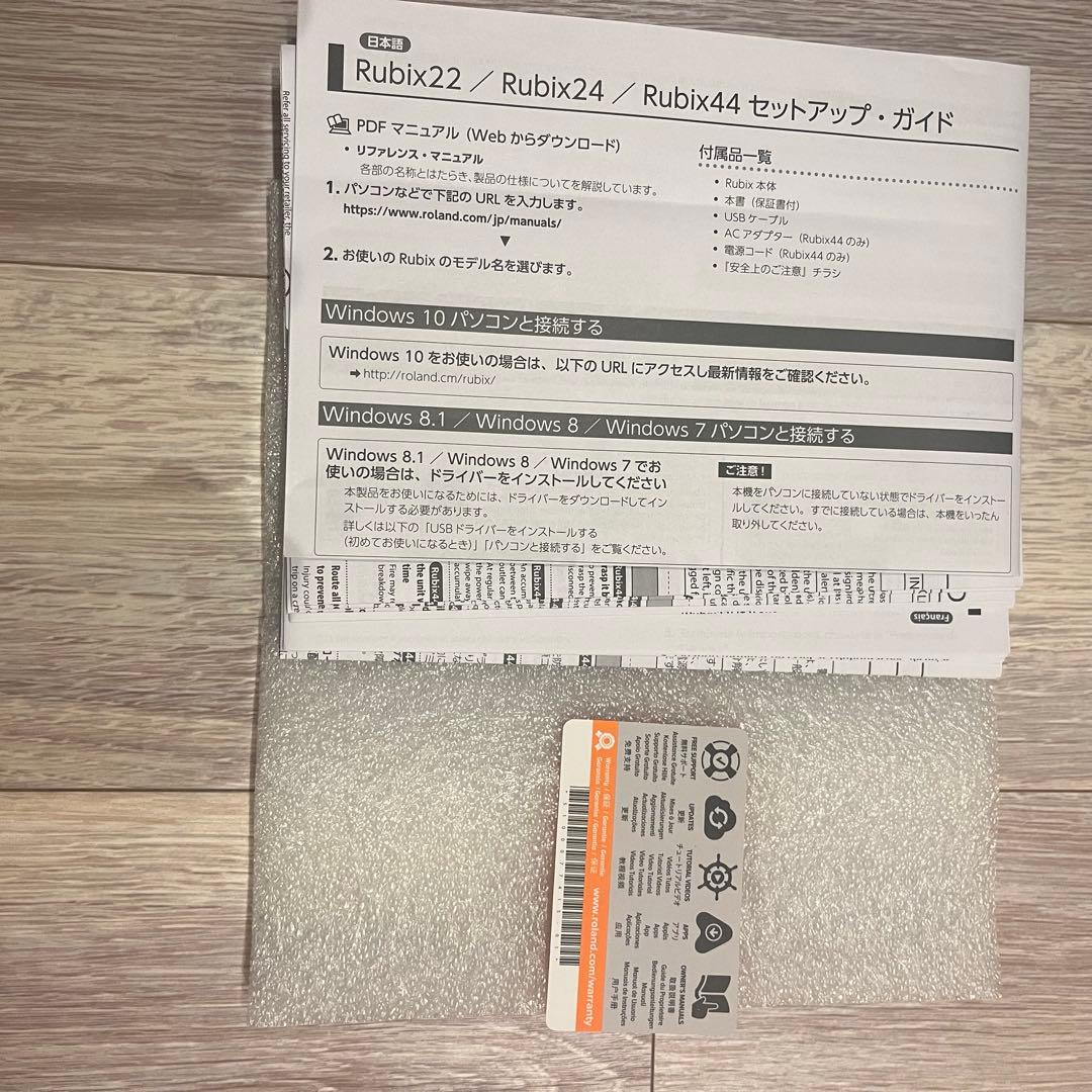 美品 ROLAND Rubix22 USBオーディオインターフェイス