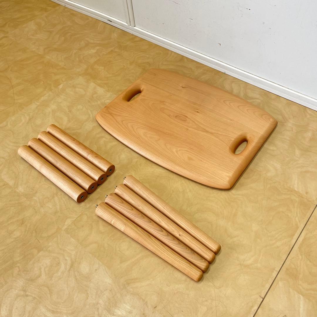 キャトル・セゾン サクラ材 トレイテーブル サイドテーブル 花台 北欧スタイル