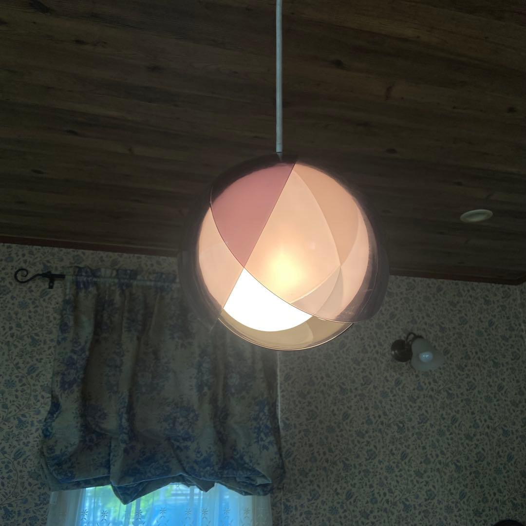 昭和レトロ　チューリップライト　希少カラー　ペンダントライト　スペースエイジ