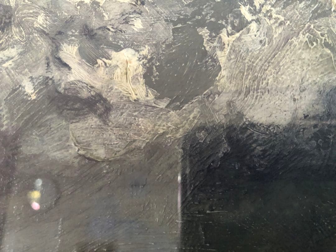 岡義実 油絵 絵画 「トゥルーヴィル」額寸 縦930㎜横740㎜ サインあり