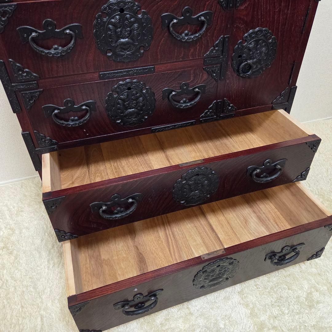 美品✨岩谷堂箪笥 整理箪笥 4段6杯 和箪笥 レトロ チェスト タンス 伝統民芸