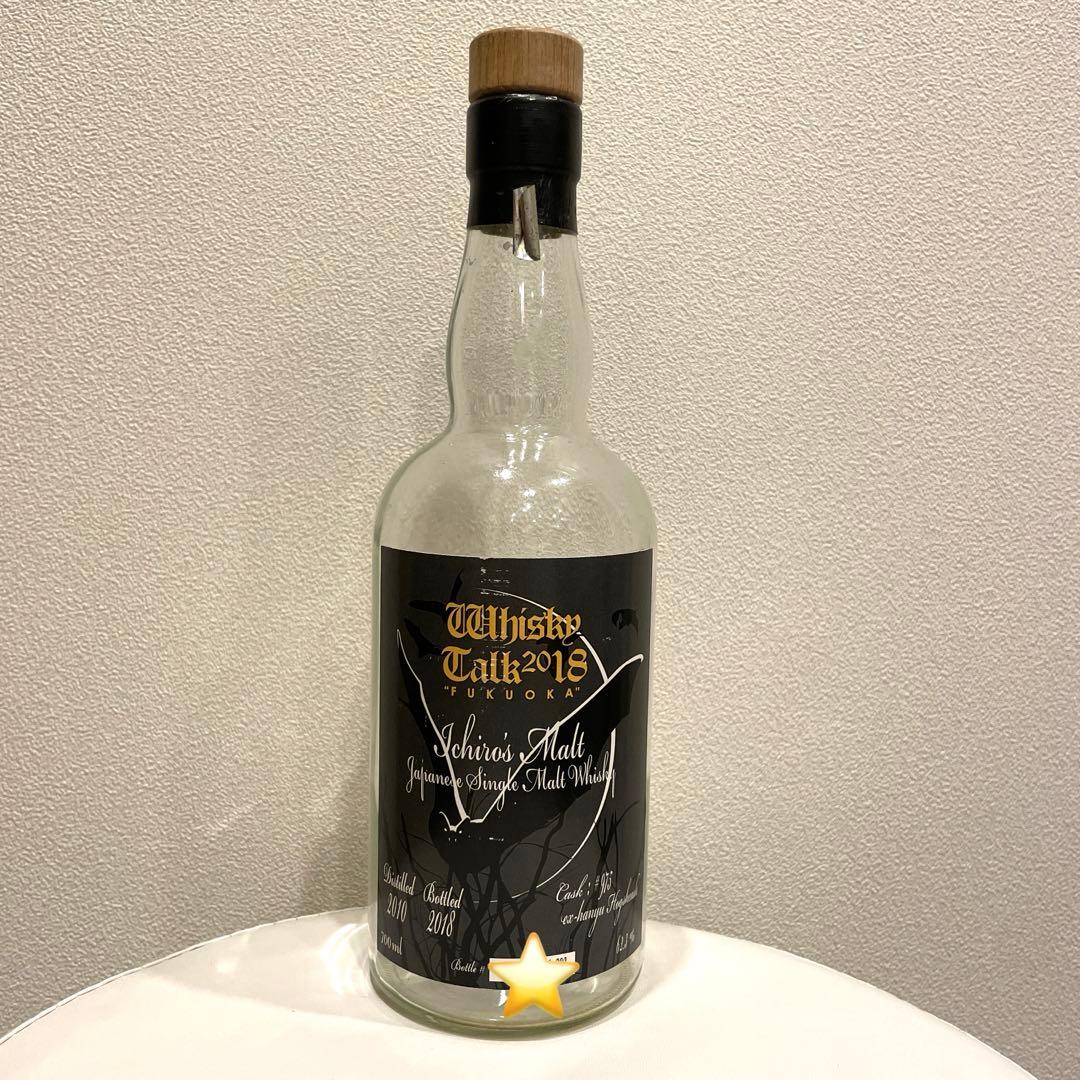 イチローズモルト　ウイスキートーク　福岡　2018 空瓶