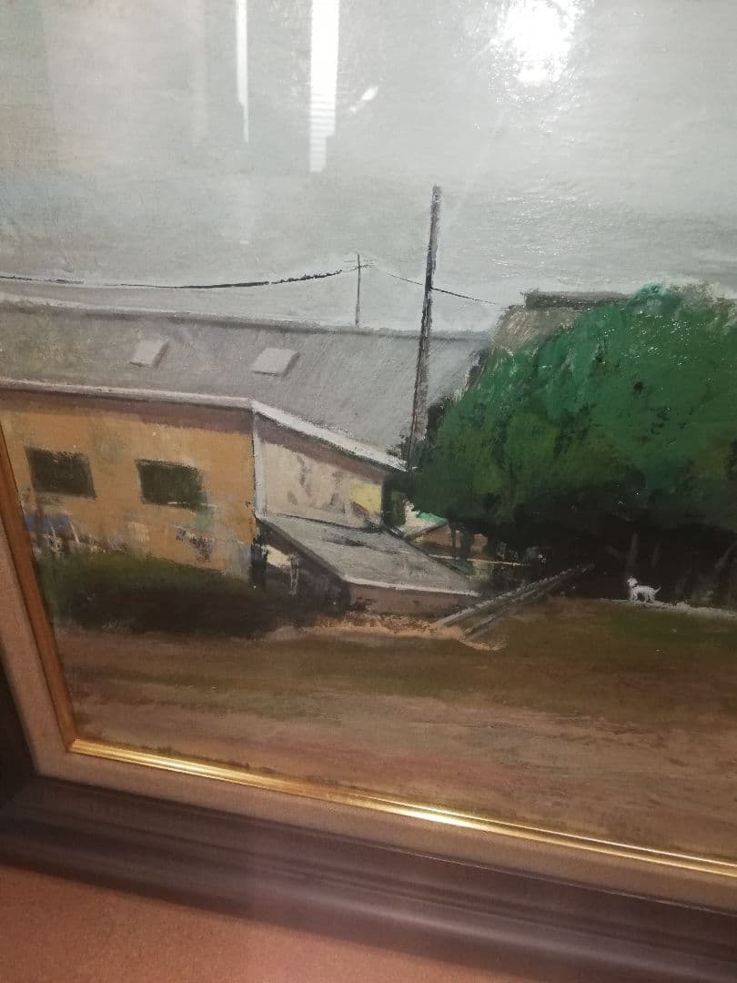 ※期間限定発送❢※　松本恵行（まつもとしげゆき）作　油画「海の見える風景　房州」