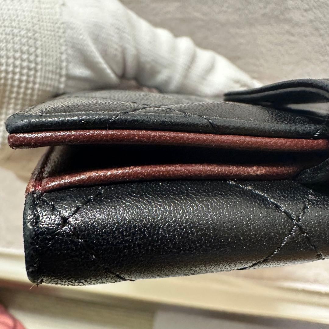 ⭐️新春限定価額⭐️CHANEL 二つ折り財布 黒コンパクトウォレット