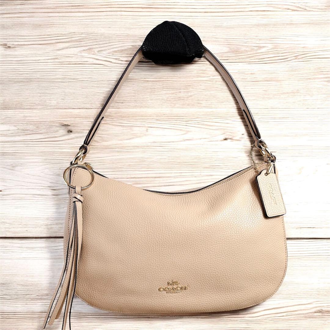 Coach ショルダーバッグ ハンドバック ワンショルダー　ベージュ
