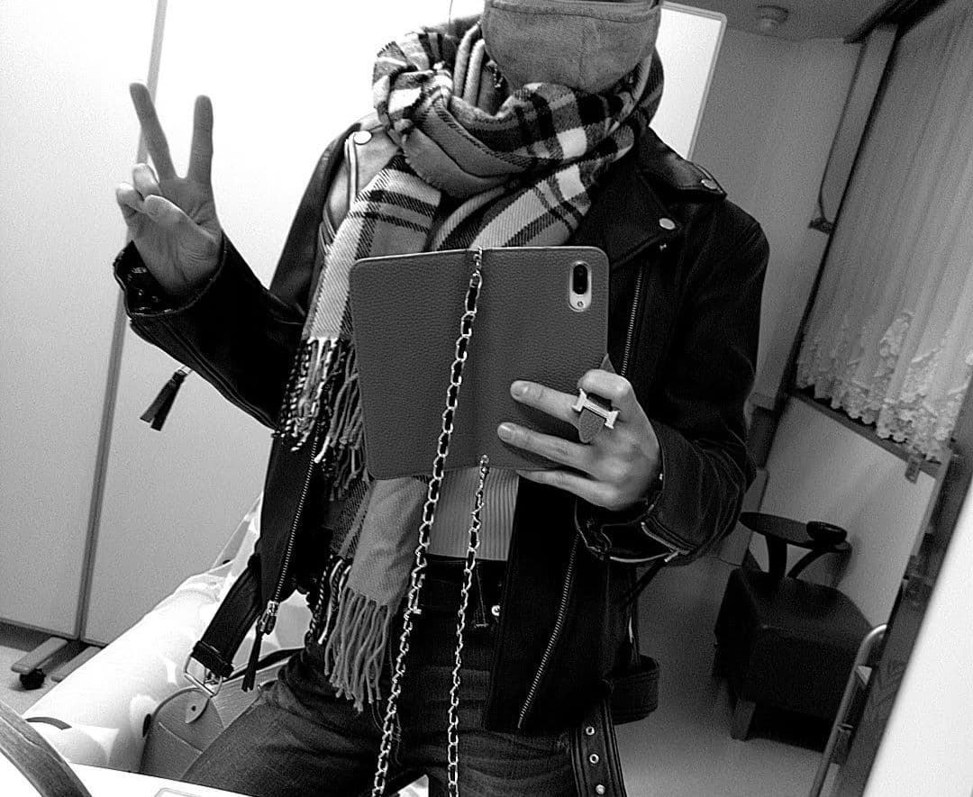 London Denim ブラックレザー シングルライダース