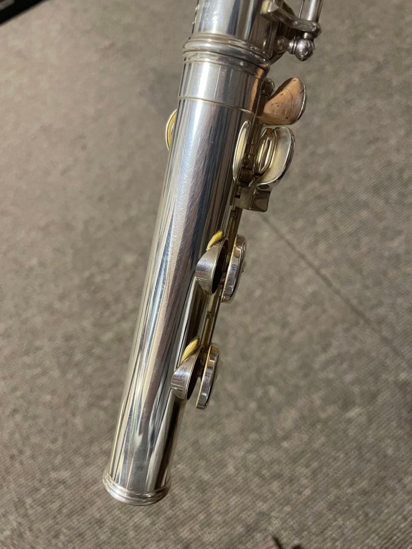 YAMAHA フルート 577 頭部間銀製　ケース付き　オフセット　リングキー