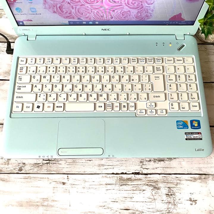 美品⭐️すぐ使える⭐️人気❣️水色ノ-トパソコン⭐️Core i5/ブルーレイ/大容量
