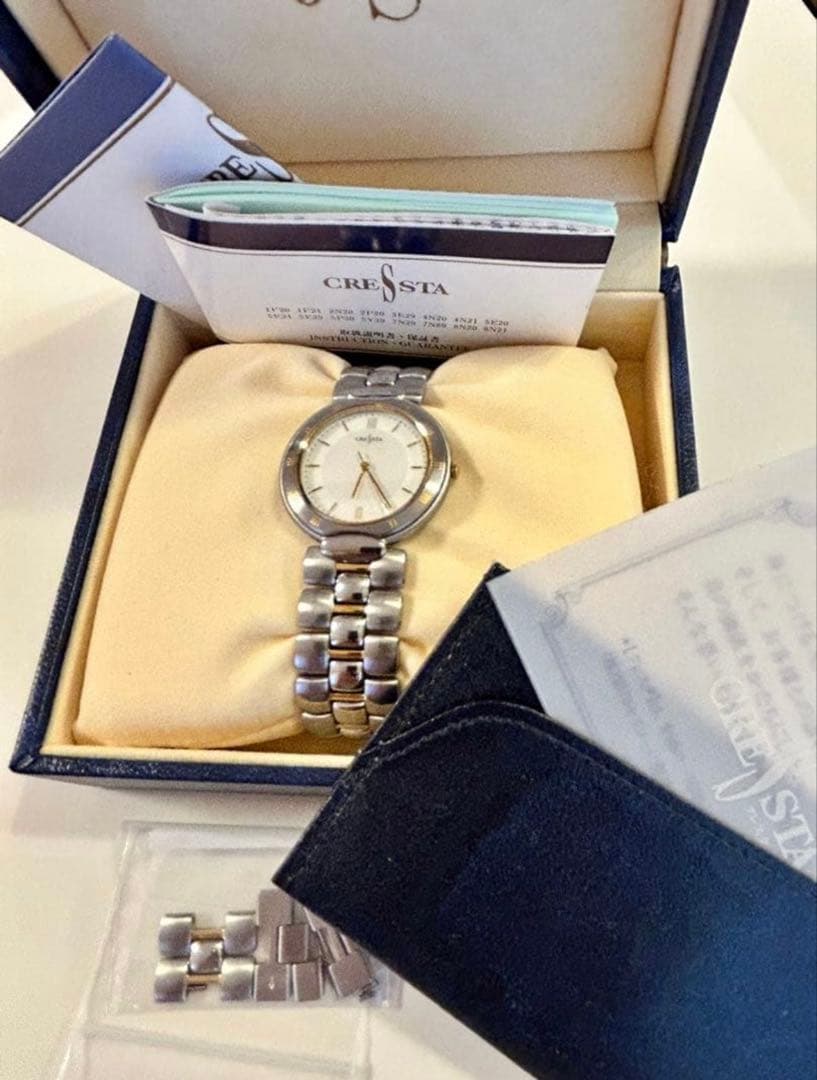 SEIKO セイコー CRESTA クレスタ メンズ クォーツ 腕時計 稼働品