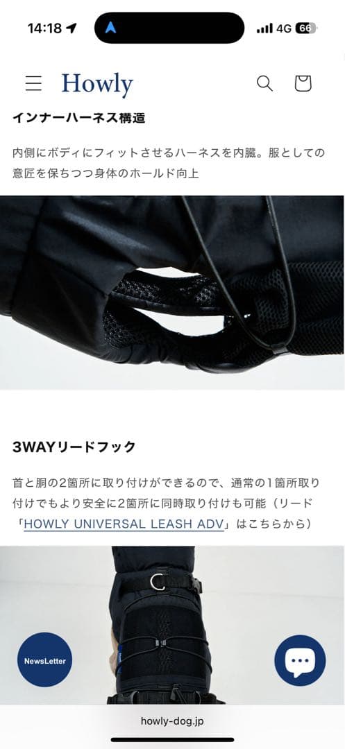 【Mサイズ白】 試着のみHowly FRAME-X ADV HARNESS