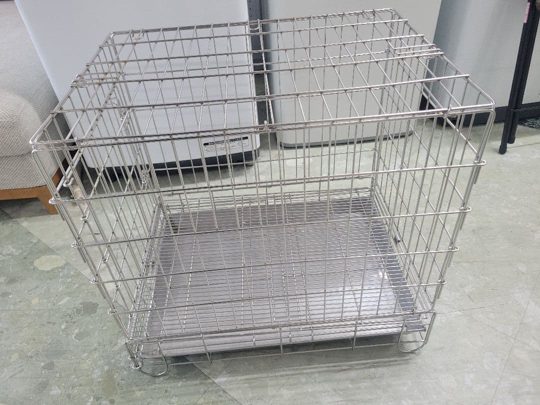 ハチコウ　ペットゲージ　ステンレスゲージ　M　中古