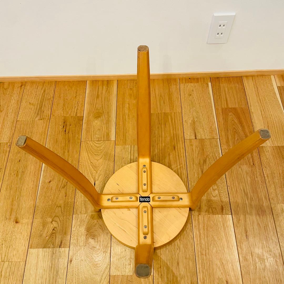 天童木工 tendo 木製 スツール 丸イス 高級