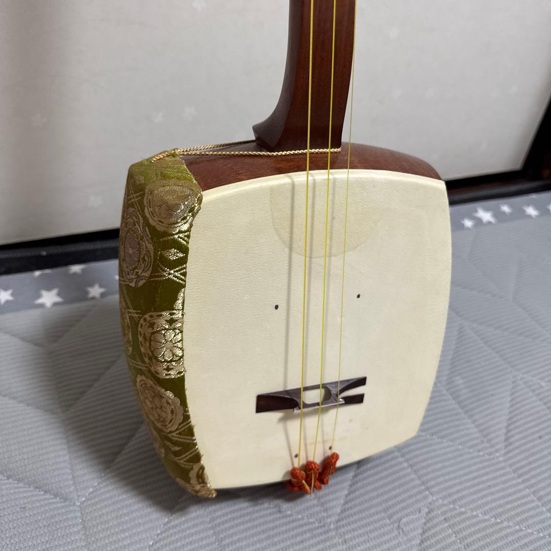 三味線　飾り棚　収納ケース　細棹