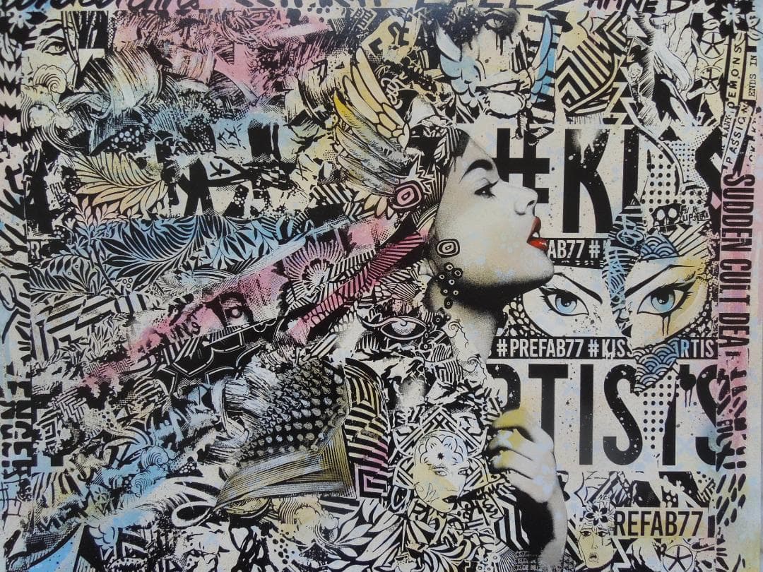 激レア　スペシャル　世界10枚限定　prefab77　直筆サイン　banksy