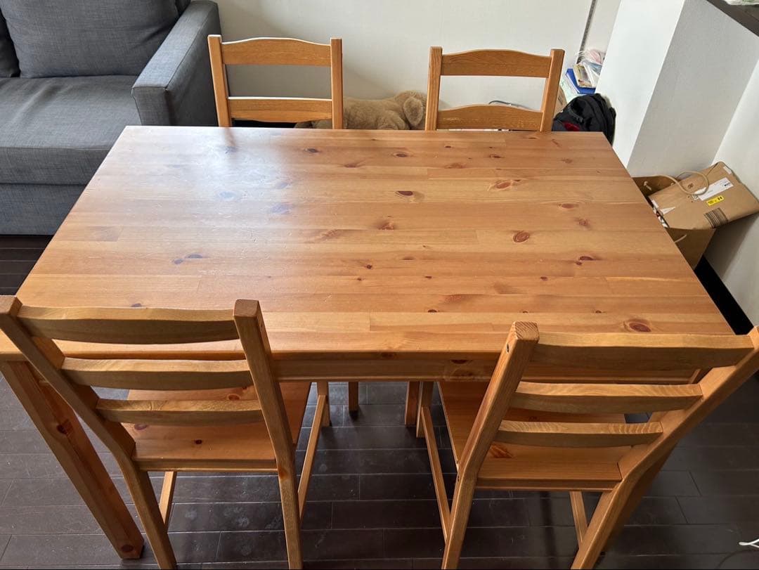 IKEA ヨックモック JOKKMOKダイニングテーブル、チェア4脚セット