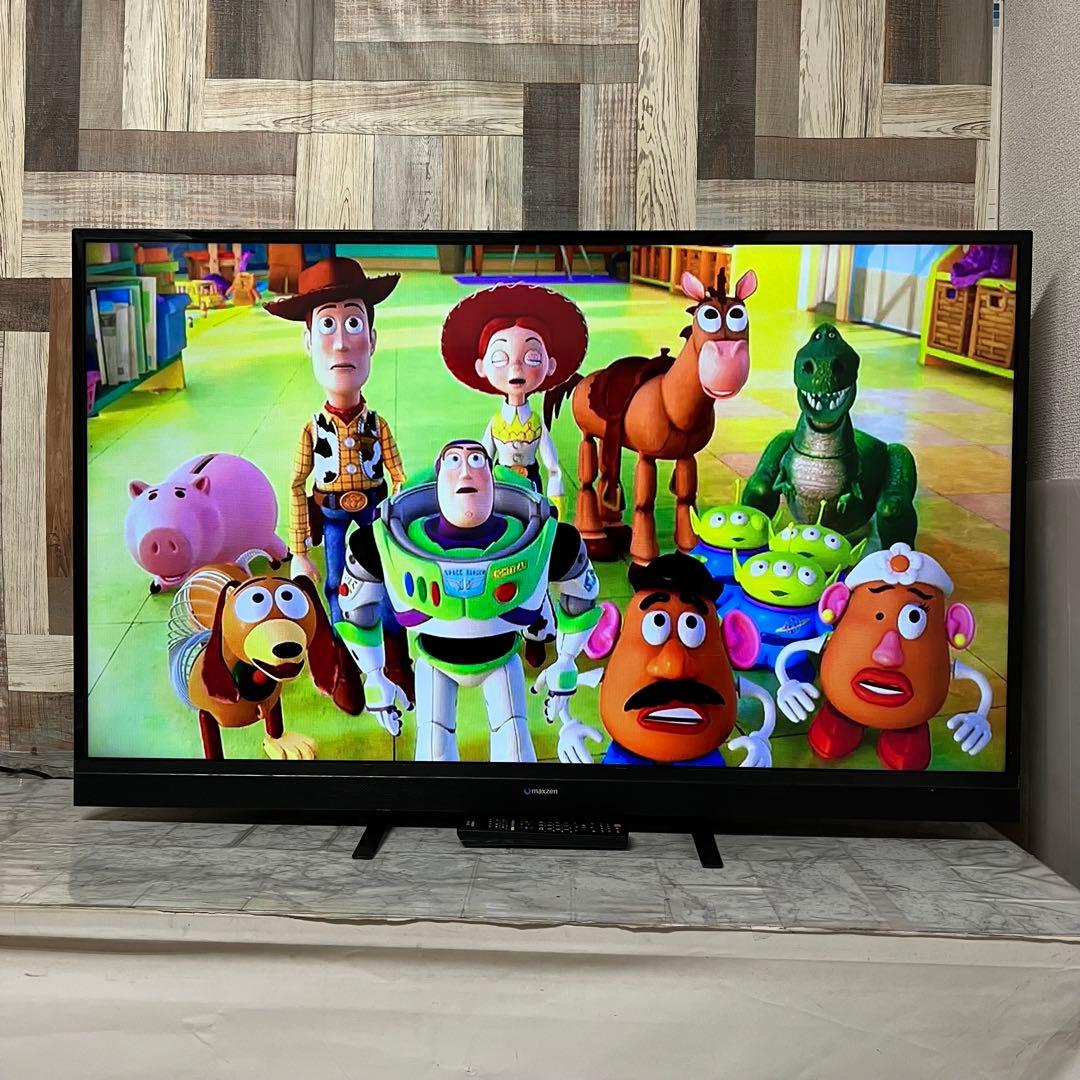 即日受渡❣️全国送料込MAXZEN 50型TV。ゲームモード&外付HDD録画対応