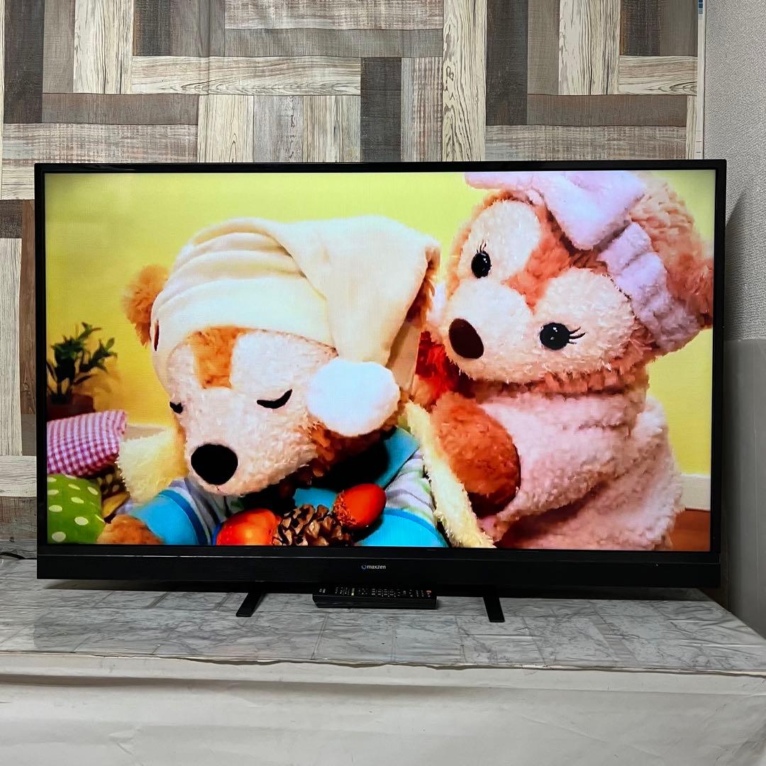 即日受渡❣️全国送料込MAXZEN 50型TV。ゲームモード&外付HDD録画対応