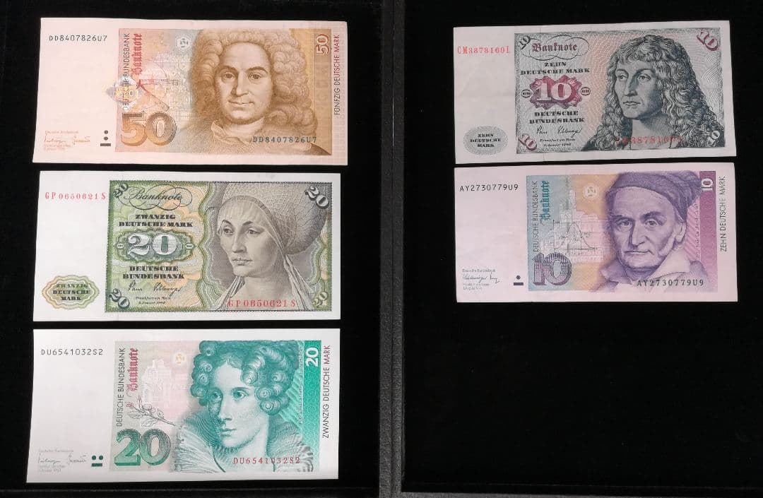 ドイツ紙幣×5枚　管理1204