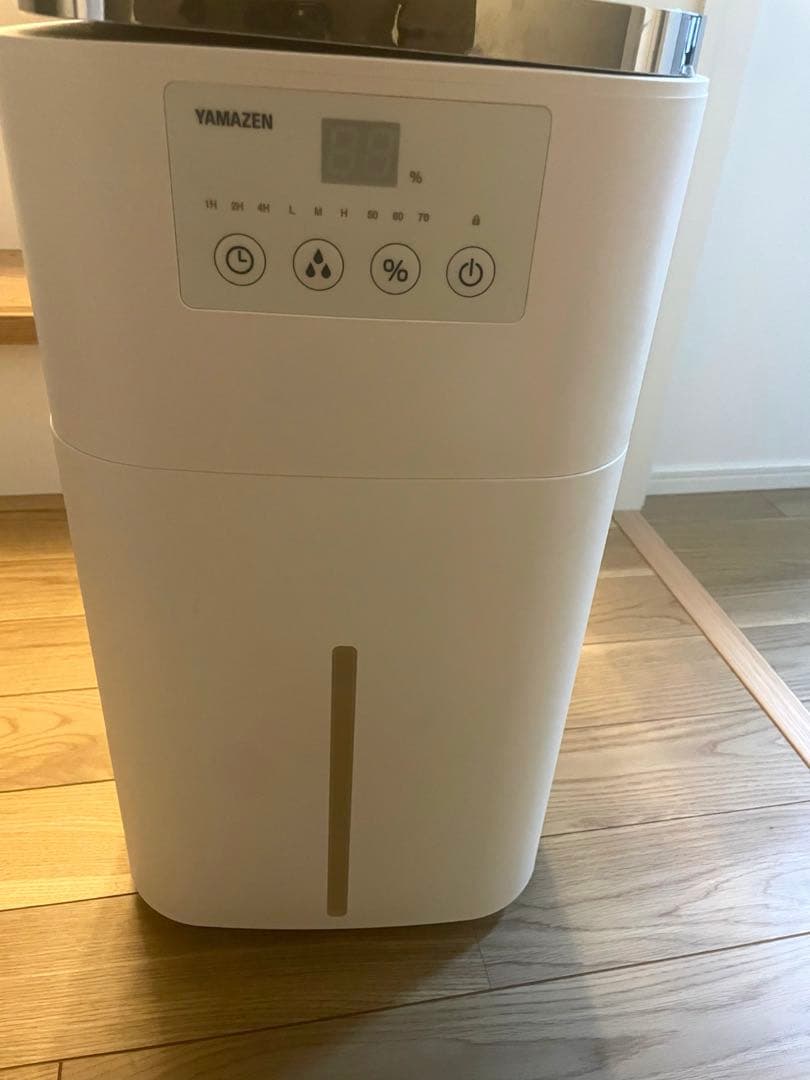 山善 加熱式加湿器 15L 上から給水 大容量