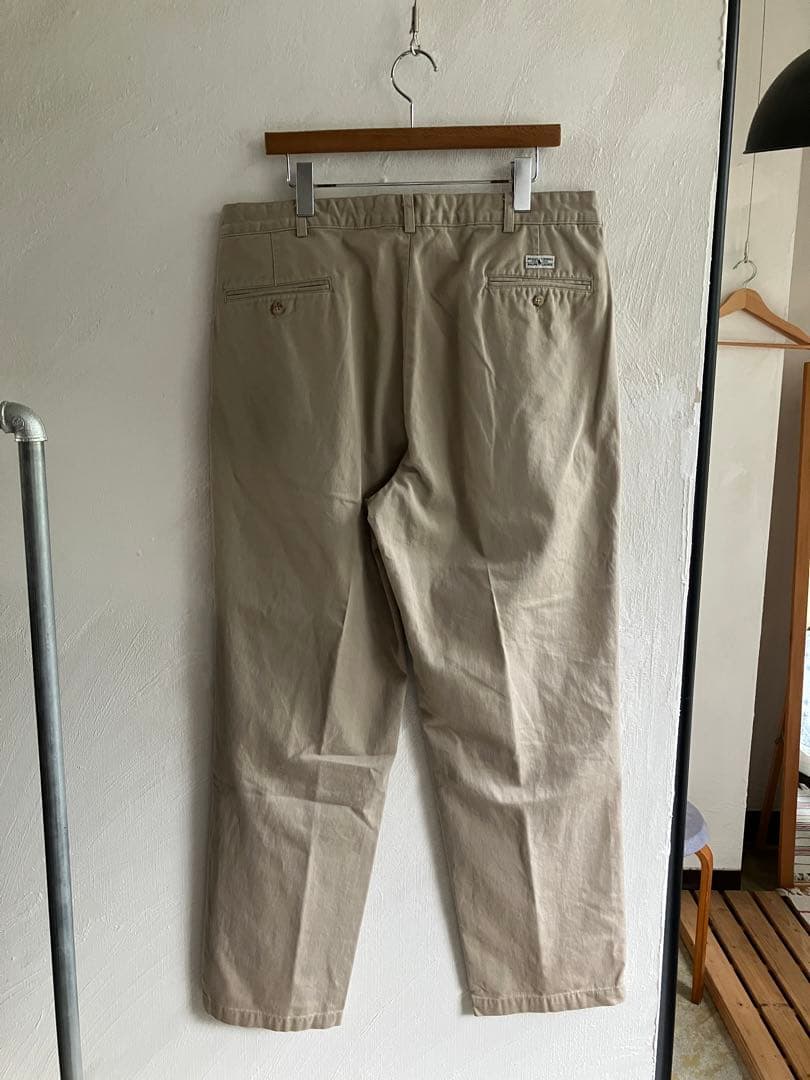 USA製 Ralph Lauren タックチノ チノパン 38