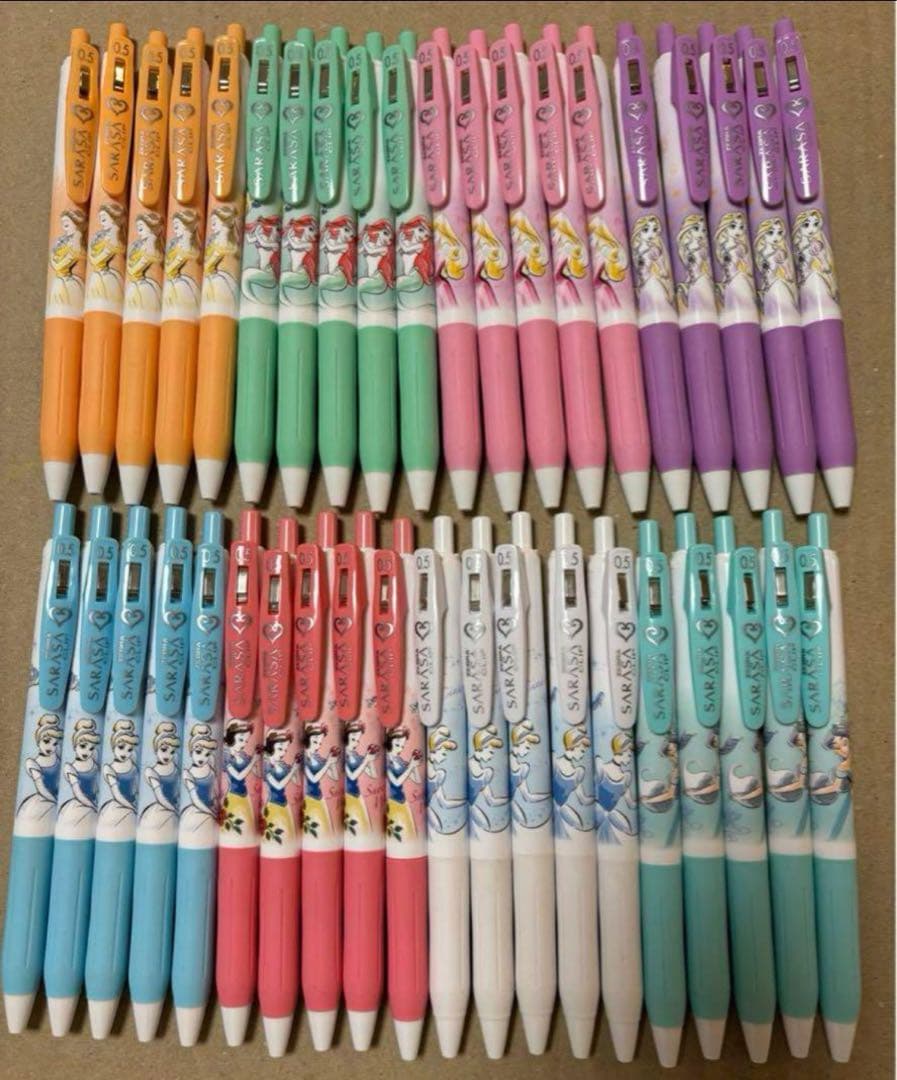 サラサ　ディズニー プリンセス　ボールペン40本セット